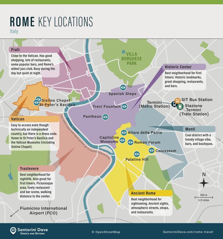 Walking Map Florence Italy, from ontheworldmap(dot)com